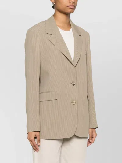 Golden Goose Journey W's Sb Over Jacket Maia Pinstripe In Neutral