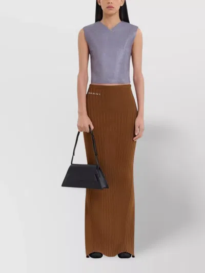 Marni Medium Shoulder Bag With Structured Shape And Adjustable Strap