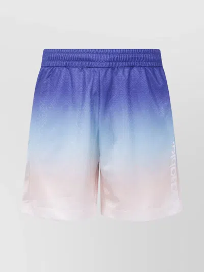 Casablanca Gradient Football Shorts In Blue