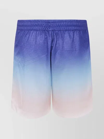 Casablanca Gradient Football Shorts In Blue