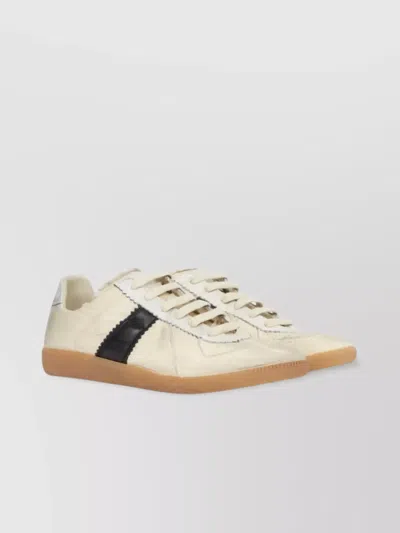 Maison Margiela Beige Fabric Chunky Sneakers