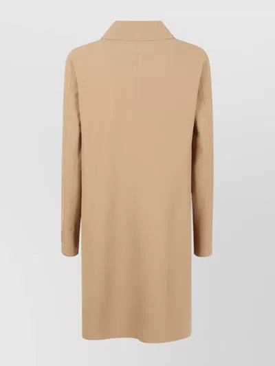 Herno Premiere Act Coat Long Sleeves In Beige