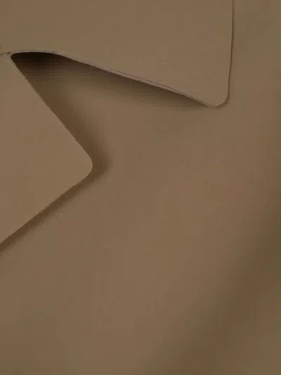 Herno Premiere Act Coat Long Sleeves In Beige