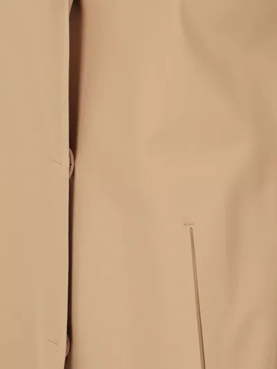 Herno Premiere Act Coat Long Sleeves In Beige
