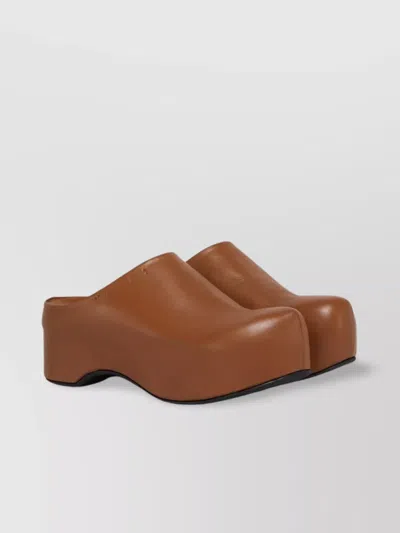 Marni Twin-set Round Neck Sweater Print In Brown