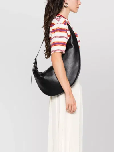 Marni Small Dot Hobo Shoulder Bag In Black