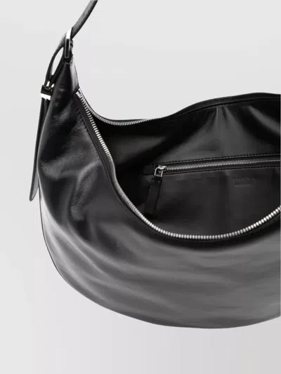 Marni Small Dot Hobo Shoulder Bag In Black