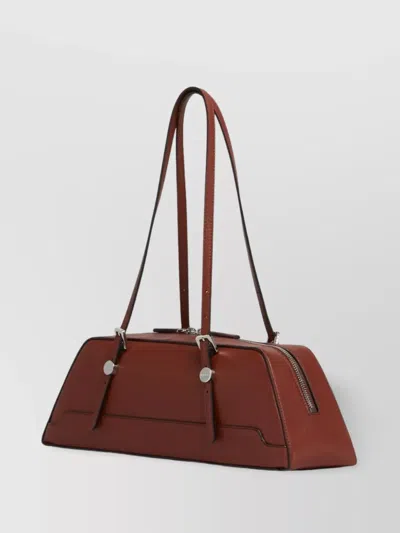 Marni Structured Duffle Bag Long Handles In Red