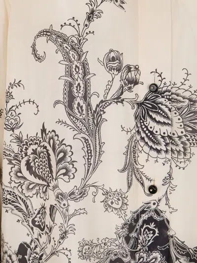 Zimmermann Camicia Rhiannon In Seta Stampata  Donna In White