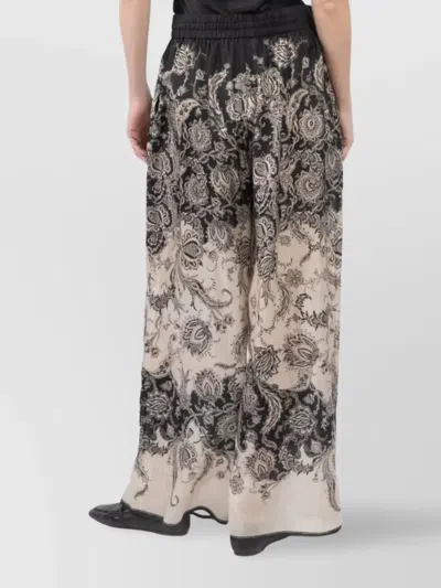 Zimmermann Pantalone Rhiannon In Seta Stampata  Donna In White