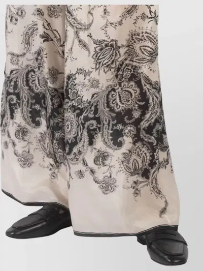 Zimmermann Pantalone Rhiannon In Seta Stampata  Donna In White