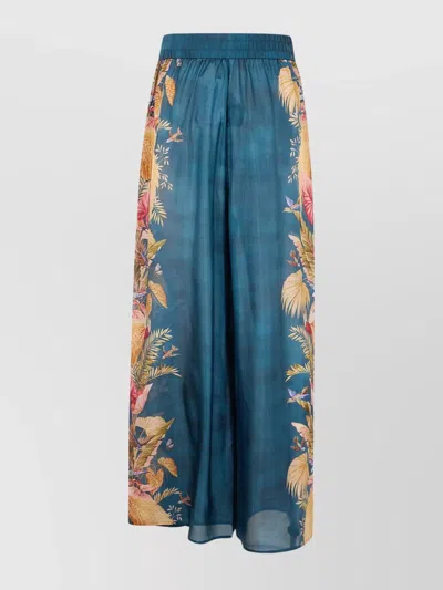 Zimmermann Ascension Relaxed Pant In Blue