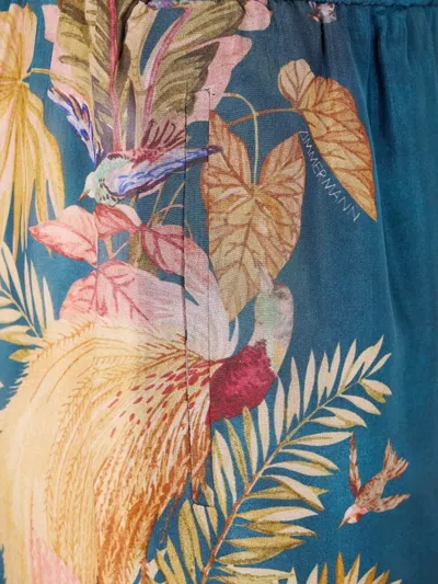 Zimmermann Ascension Relaxed Pant In Blue