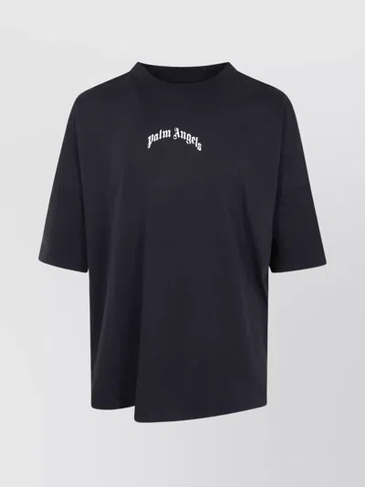 Palm Angels Black Cotton T-shirt