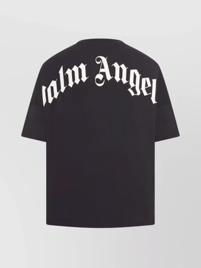 Palm Angels Black Cotton T-shirt