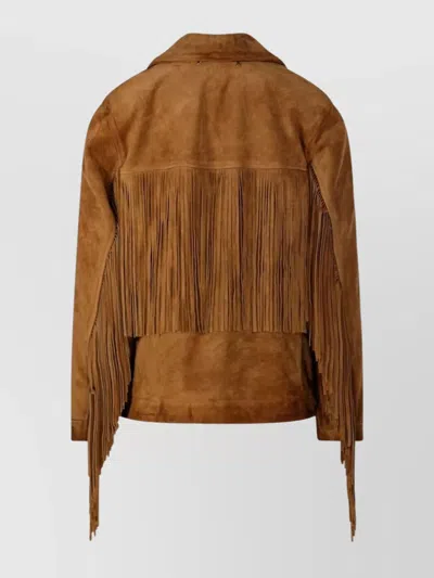 Golden Goose Paul Smith Loves Barbour Multicolor Stripe Cotton Jacket In Brown