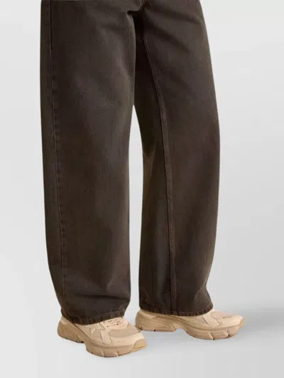 Golden Goose Net Leather And Suede Sneakers With Star Detail In Pink