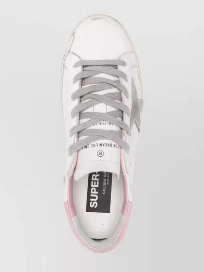 Golden Goose Leather Upper Sneakers With Suede Star Patch