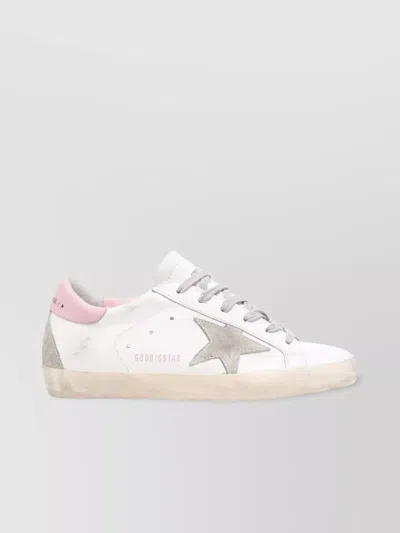 Golden Goose Leather Upper Sneakers With Suede Star Patch