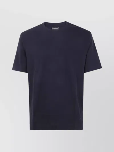 Emporio Armani Basic Crew Neck T-shirt In Blue
