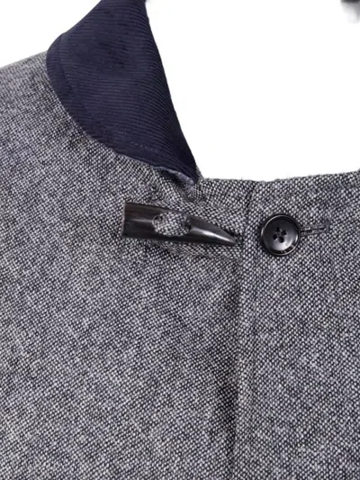 Thom Browne Fisherman Shawl Solid Donegal Tweed In Multi