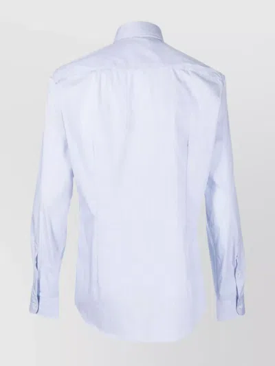 Fay Stretch Shirt Button-down Collar In Multi