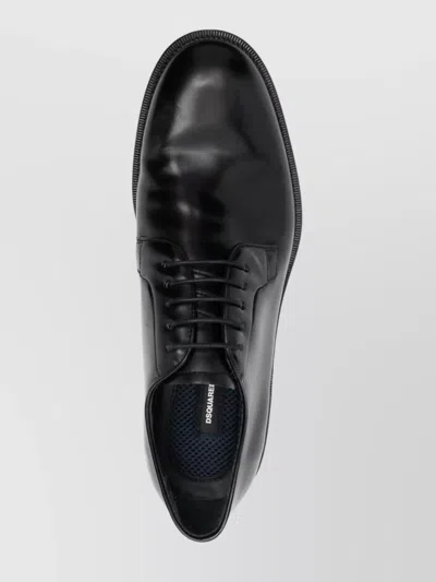 Dsquared2 Block Heel Lace-up Shoes In Black