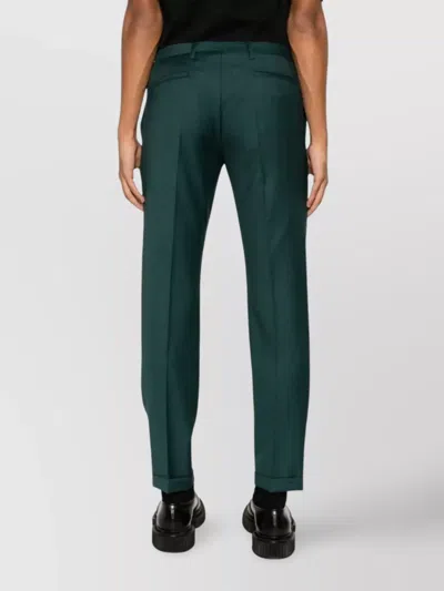 Paul Smith Tailored Men's Trousers Cuffed Hem In Blue