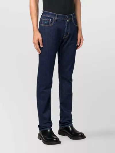 Jacob Cohen Blue Cotton Jeans & Pant In Blue