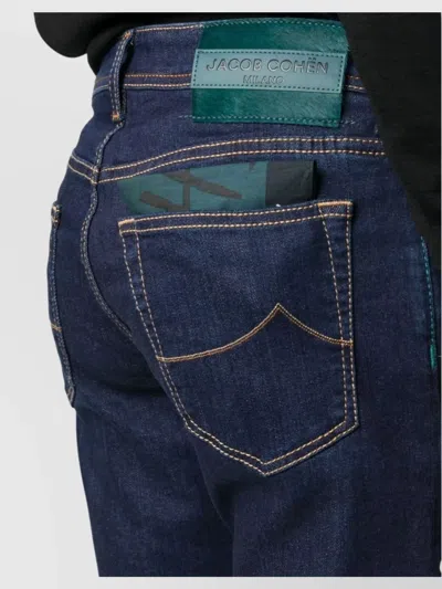 Jacob Cohen Blue Cotton Jeans & Pant In Blue