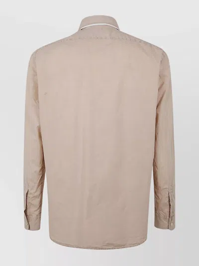 Aspesi Comma Shirt Long Sleeves In Brown