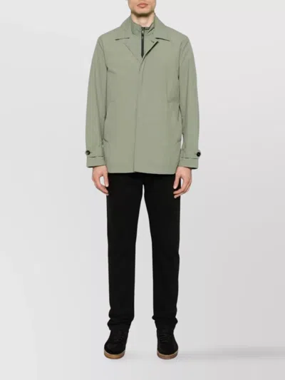 Fay Short Jacket Front Pockets In Gray