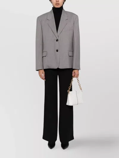 Low Classic Tailored Suit Jacket With Notched Lapels In Multi