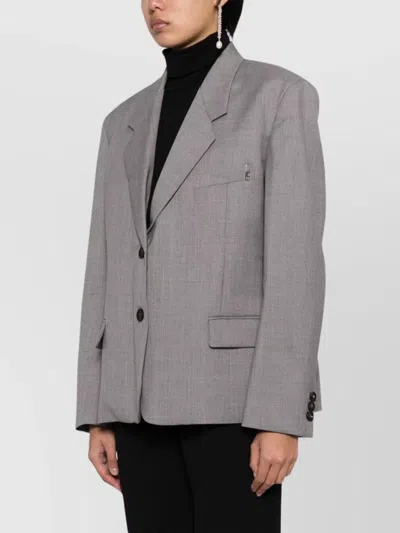 Low Classic Tailored Suit Jacket With Notched Lapels In Multi
