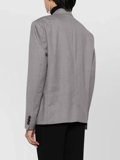 Low Classic Tailored Suit Jacket With Notched Lapels In Multi