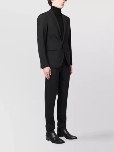 Dsquared2 Suit With Chest Pocket And Notched Lapels In Black