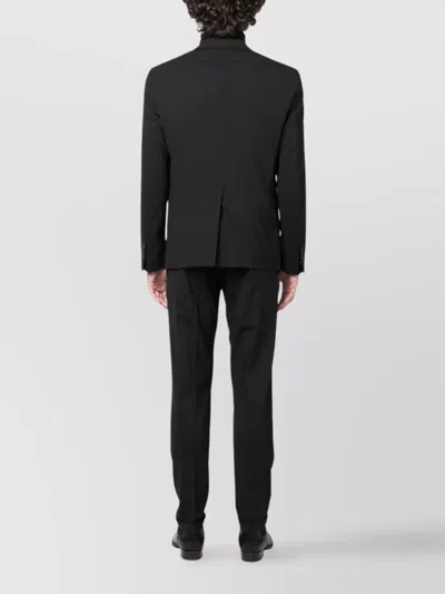 Dsquared2 Suit With Chest Pocket And Notched Lapels In Black