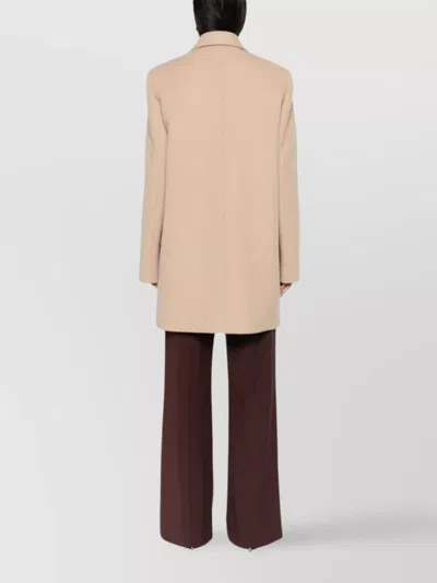 Jil Sander Short Double Breasted Tailor Made Crombie In Neutral