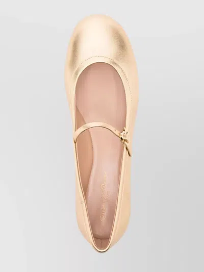 Gianvito Rossi Carla Flat Shoes In Yellow