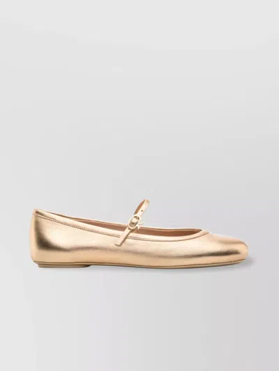 Gianvito Rossi Carla Flat Shoes In Yellow