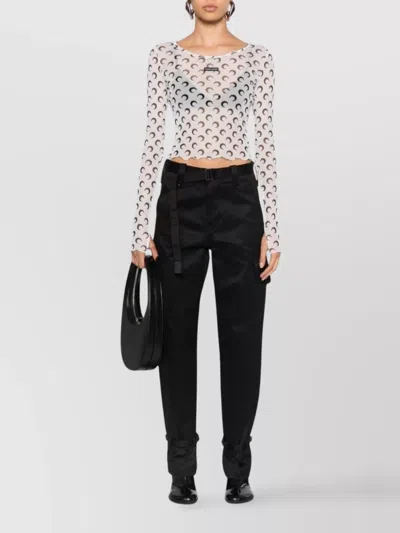 Sacai Tailored Straight Pants In Black