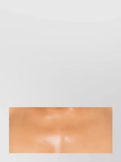 Magda Butrym Crystal Hoop Earrings Leaf Embellishments