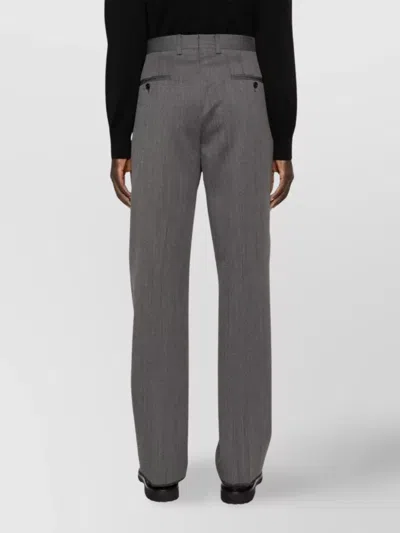 Lardini Man Attitude Straight Leg Trousers In Gray