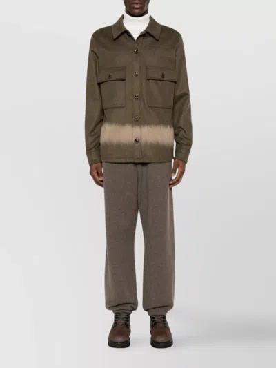 Jacob Cohen Tailored Jacket With Spread Collar And Chest Pockets In Brown