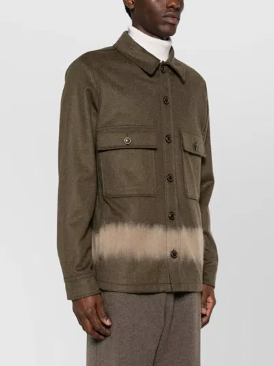Jacob Cohen Tailored Jacket With Spread Collar And Chest Pockets In Brown