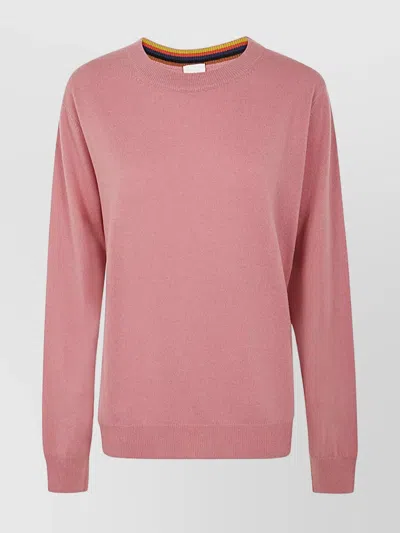 Paul Smith Mens Sweater Crew Neck In Pink