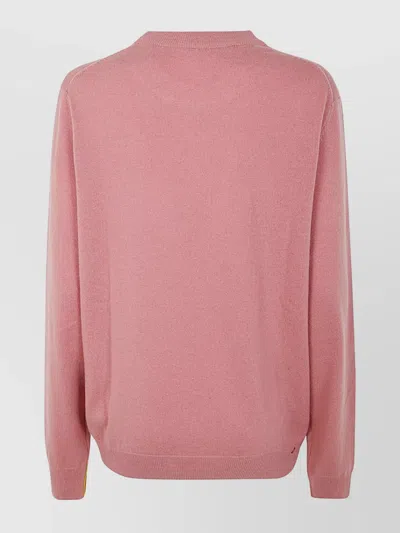 Paul Smith Mens Sweater Crew Neck In Pink