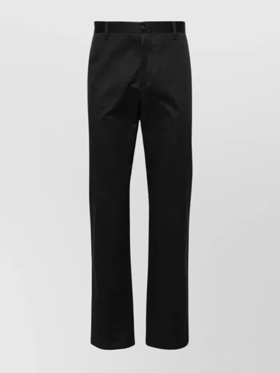 Paul Smith Men's Pants Featuring Belt Loops In Black