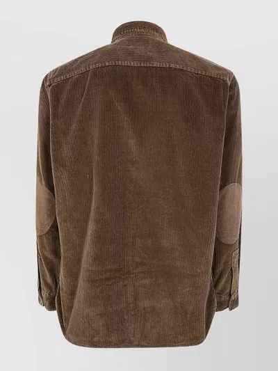 Polo Ralph Lauren Wide Wale Corduroy Sport Shirt In Brown