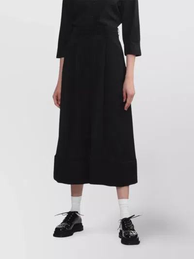 Simone Rocha Wide Leg Cropped Trousers In Blue